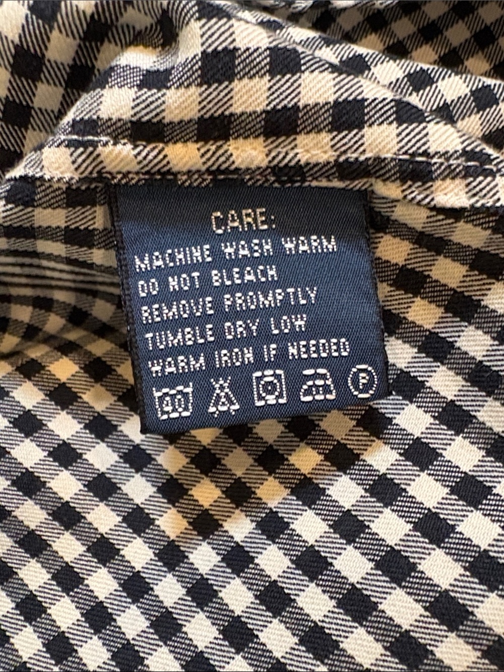 Ralph Lauren Black and White Gingham Button-Down Shirt - Picture 12 of 15